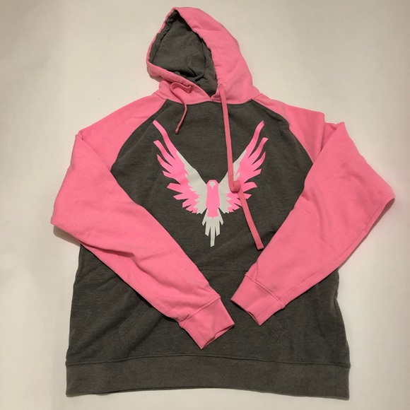 Logan Paul Logo Maverick Pink Youth Hip Hop Pullover Hoodie Sweater with Kangaroo Pocket Hooded Sweatshirts